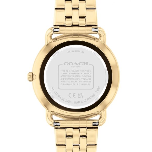 Women's Elliot Gold-Tone Stainless Steel Bracelet Watch 36mm Coach - Picture 3 of 4